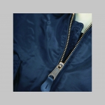 Hooligans - čierna zimn&aacute; leteck&aacute; bunda BOMBER Winter Jacket s l&iacute;mcom, typ CWU z pevn&eacute;ho materi&aacute;lu s mas&iacute;vnym zipsom na zap&iacute;nanie 100% nyl&oacute;n